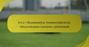 3-4-2-1 Muodostelma: Keskikenttäkolmiot, Ylikuormituksen luominen, Syöttöväylät