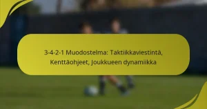 3-4-2-1 Muodostelma: Taktiikkaviestintä, Kenttäohjeet, Joukkueen dynamiikka