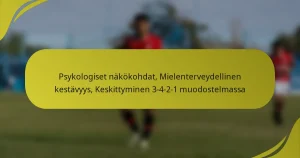 Psykologiset näkökohdat, Mielenterveydellinen kestävyys, Keskittyminen 3-4-2-1 muodostelmassa