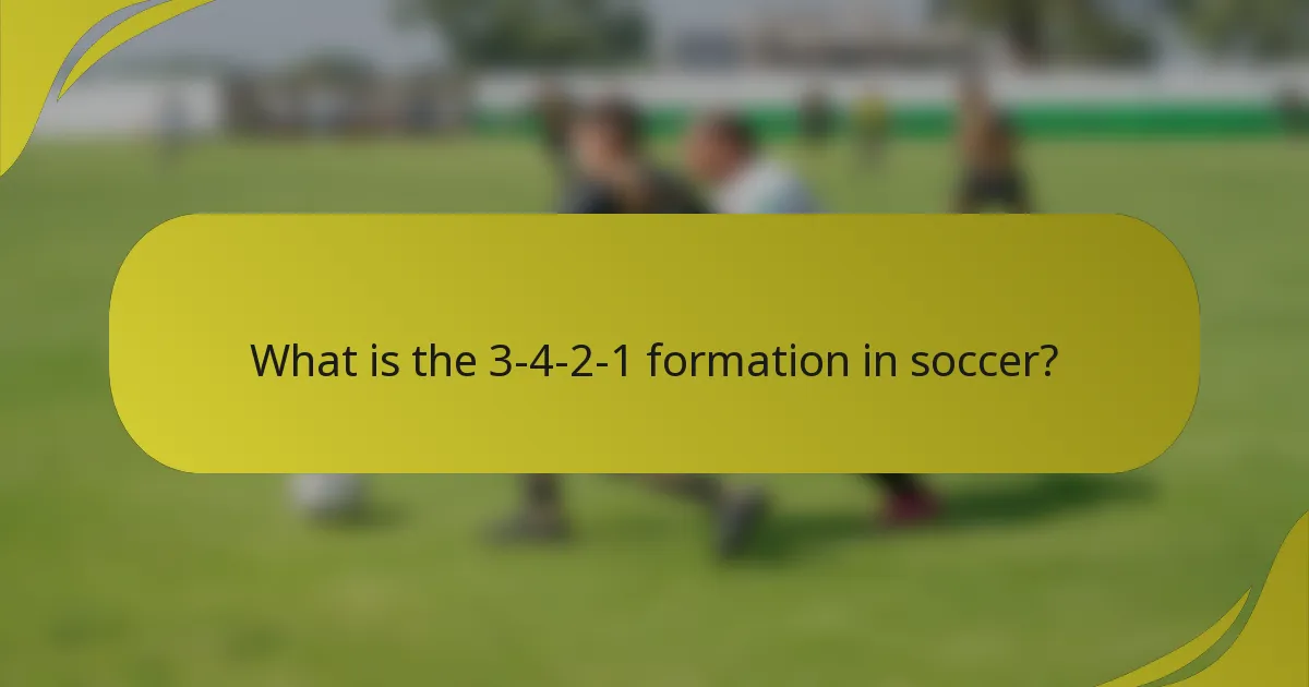 Mikä on 3-4-2-1 -muotoilu jalkapallossa?